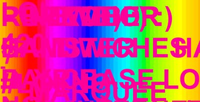 Rainbows and scrolling text equal the internet in 1999